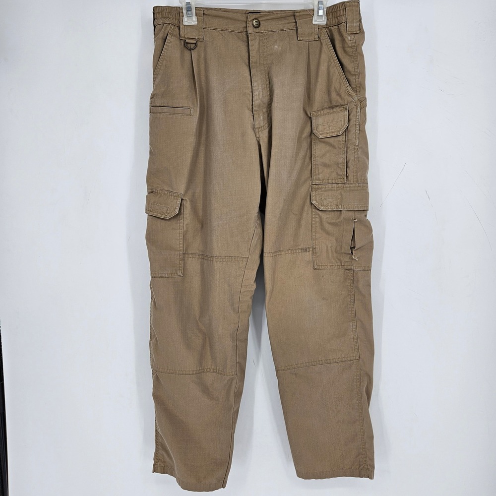 5.11 Tactical Pants Mens 34 x‎ 30 Ripstop Utility Cargo Tan Beige Outdoors Work